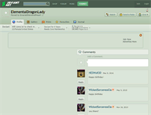 Tablet Screenshot of elementaldragonlady.deviantart.com
