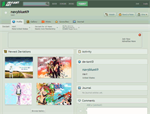 Tablet Screenshot of navyblue69.deviantart.com
