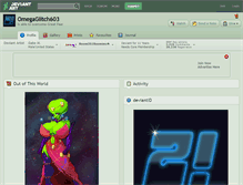 Tablet Screenshot of omegaglitch603.deviantart.com