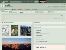 Tablet Screenshot of love2b.deviantart.com