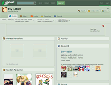 Tablet Screenshot of evy-44bleh.deviantart.com