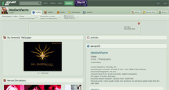 Desktop Screenshot of missdarkfaerie.deviantart.com