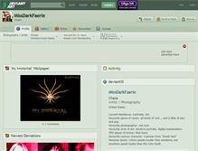 Tablet Screenshot of missdarkfaerie.deviantart.com