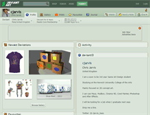 Tablet Screenshot of cjarvis.deviantart.com
