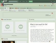 Tablet Screenshot of baruchfreeman.deviantart.com