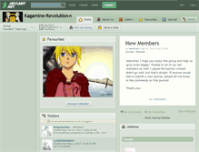 Tablet Screenshot of kagamine-revolution.deviantart.com