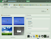 Tablet Screenshot of icharge.deviantart.com