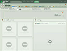 Tablet Screenshot of aoleitao.deviantart.com