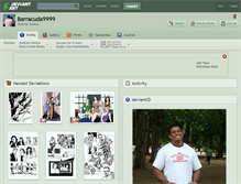 Tablet Screenshot of barracuda9999.deviantart.com