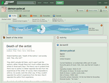 Tablet Screenshot of demon-polecat.deviantart.com