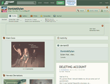 Tablet Screenshot of dontaskdylan.deviantart.com