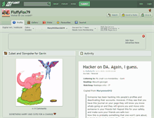 Tablet Screenshot of fluffyfox79.deviantart.com