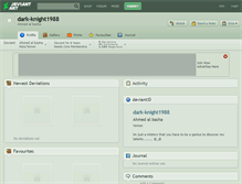Tablet Screenshot of dark-knight1988.deviantart.com