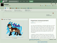 Tablet Screenshot of nesbael.deviantart.com
