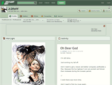 Tablet Screenshot of jc2thew.deviantart.com