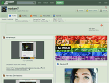 Tablet Screenshot of madsam7.deviantart.com