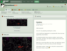 Tablet Screenshot of elementlover.deviantart.com
