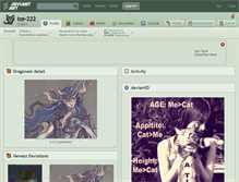 Tablet Screenshot of ice-222.deviantart.com