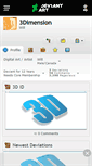 Mobile Screenshot of 3dimension.deviantart.com