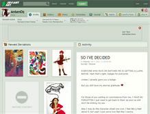 Tablet Screenshot of antenoz.deviantart.com
