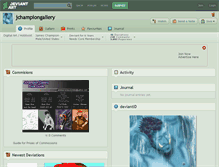 Tablet Screenshot of jchampiongallery.deviantart.com