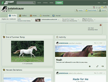 Tablet Screenshot of justalostcause.deviantart.com