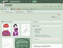 Tablet Screenshot of ginnyangel.deviantart.com