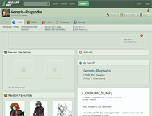 Tablet Screenshot of genesis--rhapsodos.deviantart.com