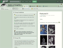 Tablet Screenshot of masters-of-graphite.deviantart.com