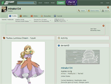 Tablet Screenshot of minako134.deviantart.com