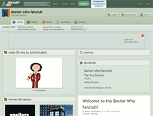 Tablet Screenshot of doctor-who-fanclub.deviantart.com