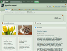 Tablet Screenshot of beautiful-puppet.deviantart.com