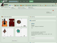 Tablet Screenshot of golara.deviantart.com