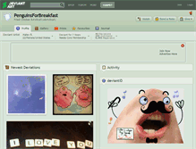Tablet Screenshot of penguinsforbreakfast.deviantart.com