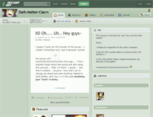 Tablet Screenshot of dark-matter-clan.deviantart.com