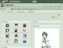 Tablet Screenshot of manga-panda.deviantart.com