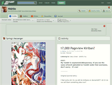Tablet Screenshot of nishiio.deviantart.com