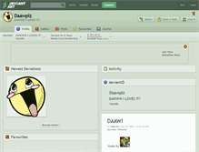 Tablet Screenshot of daawplz.deviantart.com