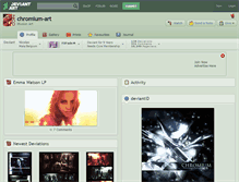 Tablet Screenshot of chromium-art.deviantart.com
