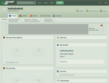 Tablet Screenshot of hothothothot.deviantart.com