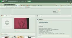Desktop Screenshot of hopelessantagonist.deviantart.com