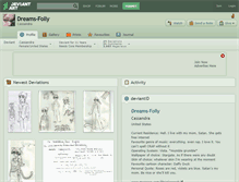 Tablet Screenshot of dreams-folly.deviantart.com