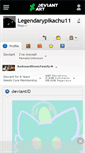 Mobile Screenshot of legendarypikachu11.deviantart.com
