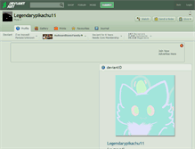 Tablet Screenshot of legendarypikachu11.deviantart.com