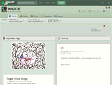 Tablet Screenshot of iamlestat.deviantart.com