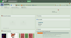 Desktop Screenshot of cacklecat.deviantart.com