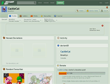 Tablet Screenshot of cacklecat.deviantart.com