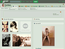 Tablet Screenshot of eva-rose.deviantart.com