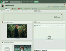 Tablet Screenshot of earthly-muse.deviantart.com