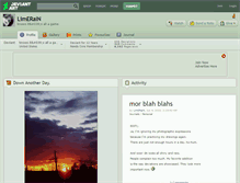 Tablet Screenshot of limerain.deviantart.com